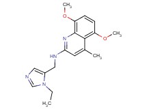 N-[(1-ethyl-1H-imidazol-5-yl)methyl]-5,8-dimethoxy-4-methylquinolin-2-amine