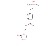 4-(3-hydroxy-3-methylbutyl)-N-[2-(2-oxo-1,3-oxazolidin-3-yl)ethyl]benzamide