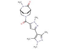 (1S*,5R*)-6-methyl-3-[(1,1',3',5'-tetramethyl-1H,1'H-3,4'-bipyrazol-5-yl)carbonyl]-3,6-diazabicyclo[3.2.2]nonan-7-one