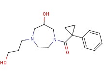 1-(3-hydroxypropyl)-4-[(1-phenylcyclopropyl)carbonyl]-1,4-diazepan-6-ol