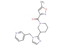 3-[(2-{1-[(5-methyl-3-isoxazolyl)carbonyl]-3-piperidinyl}-1H-imidazol-1-yl)methyl]pyridine