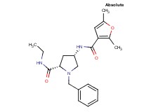 (4S)-1-benzyl-4-[(2,5-dimethyl-3-furoyl)amino]-N-ethyl-L-prolinamide