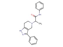 N-phenyl-2-(3-phenyl-1,4,6,7-tetrahydro-5H-pyrazolo[4,3-c]pyridin-5-yl)propanamide