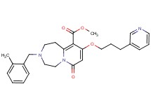 methyl 3-(2-methylbenzyl)-7-oxo-9-[3-(3-pyridinyl)propoxy]-1,2,3,4,5,7-hexahydropyrido[1,2-d][1,4]diazepine-10-carboxylate