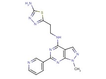N-[2-(5-amino-1,3,4-thiadiazol-2-yl)ethyl]-1-methyl-6-(3-pyridinyl)-1H-pyrazolo[3,4-d]pyrimidin-4-amine