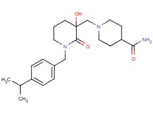 1-{[3-hydroxy-1-(4-isopropylbenzyl)-2-oxopiperidin-3-yl]methyl}piperidine-4-carboxamide