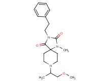 8-(2-methoxy-1-methylethyl)-1-methyl-3-(2-phenylethyl)-1,3,8-triazaspiro[4.5]decane-2,4-dione