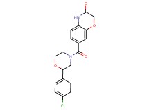7-{[2-(4-chlorophenyl)morpholin-4-yl]carbonyl}-2H-1,4-benzoxazin-3(4H)-one