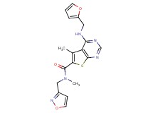 4-[(2-furylmethyl)amino]-N-(3-isoxazolylmethyl)-N,5-dimethylthieno[2,3-d]pyrimidine-6-carboxamide