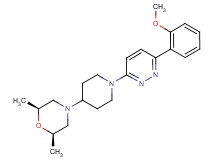 (2R*,6S*)-4-{1-[6-(2-methoxyphenyl)pyridazin-3-yl]piperidin-4-yl}-2,6-dimethylmorpholine