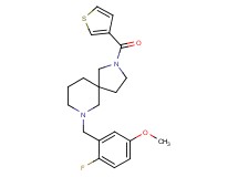 7-(2-fluoro-5-methoxybenzyl)-2-(3-thienylcarbonyl)-2,7-diazaspiro[4.5]decane