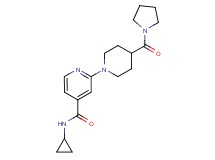 N-cyclopropyl-2-[4-(1-pyrrolidinylcarbonyl)-1-piperidinyl]isonicotinamide