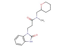 N-methyl-3-(2-oxo-2,3-dihydro-1H-benzimidazol-1-yl)-N-(tetrahydro-2H-pyran-2-ylmethyl)propanamide
