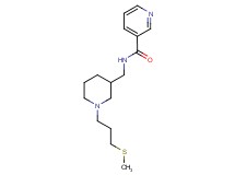 N-({1-[3-(methylthio)propyl]-3-piperidinyl}methyl)nicotinamide