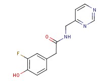 2-(3-fluoro-4-hydroxyphenyl)-N-(pyrimidin-4-ylmethyl)acetamide