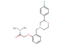 2-(2-{[2-(4-chlorophenyl)morpholin-4-yl]methyl}phenoxy)-N,N-dimethylacetamide