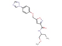 N-[1-(methoxymethyl)propyl]-5-{[4-(1H-1,2,4-triazol-1-yl)phenoxy]methyl}-3-isoxazolecarboxamide