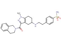 4-(2-{[3-(3,4-dihydro-2(1H)-isoquinolinylcarbonyl)-1-methyl-4,5,6,7-tetrahydro-1H-indazol-5-yl]amino}ethyl)benzenesulfonamide