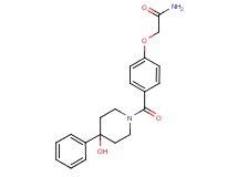 2-{4-[(4-hydroxy-4-phenylpiperidin-1-yl)carbonyl]phenoxy}acetamide