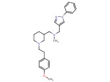 ({1-[2-(4-methoxyphenyl)ethyl]-3-piperidinyl}methyl)methyl[(1-phenyl-1H-pyrazol-4-yl)methyl]amine