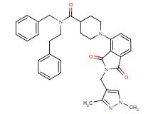 N-benzyl-1-{2-[(1,3-dimethyl-1H-pyrazol-4-yl)methyl]-1,3-dioxo-2,3-dihydro-1H-isoindol-4-yl}-N-(2-phenylethyl)-4-piperidinecarboxamide