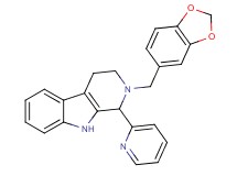 2-(1,3-benzodioxol-5-ylmethyl)-1-(2-pyridinyl)-2,3,4,9-tetrahydro-1H-beta-carboline