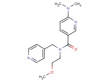 6-(dimethylamino)-N-(2-methoxyethyl)-N-(pyridin-4-ylmethyl)nicotinamide