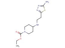 ethyl 4-{[2-(5-amino-1,3,4-thiadiazol-2-yl)ethyl]amino}piperidine-1-carboxylate