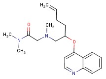 N,N-dimethyl-2-{methyl[2-(quinolin-4-yloxy)hex-5-en-1-yl]amino}acetamide