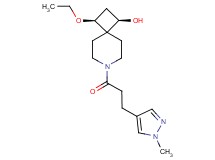 (1R*,3S*)-3-ethoxy-7-[3-(1-methyl-1H-pyrazol-4-yl)propanoyl]-7-azaspiro[3.5]nonan-1-ol