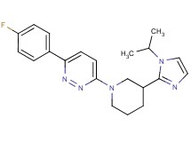 3-(4-fluorophenyl)-6-[3-(1-isopropyl-1H-imidazol-2-yl)-1-piperidinyl]pyridazine