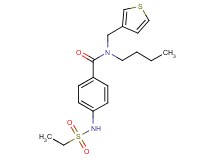 N-butyl-4-[(ethylsulfonyl)amino]-N-(3-thienylmethyl)benzamide