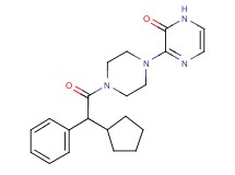 3-{4-[cyclopentyl(phenyl)acetyl]piperazin-1-yl}pyrazin-2(1H)-one