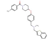 (1-benzothien-2-ylmethyl)methyl(4-{[1-(4-methylbenzoyl)-4-piperidinyl]oxy}benzyl)amine