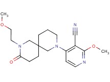 2-methoxy-4-[8-(2-methoxyethyl)-9-oxo-2,8-diazaspiro[5.5]undec-2-yl]nicotinonitrile