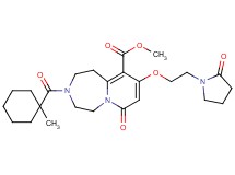 methyl 3-[(1-methylcyclohexyl)carbonyl]-7-oxo-9-[2-(2-oxo-1-pyrrolidinyl)ethoxy]-1,2,3,4,5,7-hexahydropyrido[1,2-d][1,4]diazepine-10-carboxylate