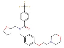 N-{4-[2-(4-morpholinyl)ethoxy]benzyl}-N-(tetrahydro-2-furanylmethyl)-4-(trifluoromethyl)benzamide