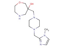 6-({4-[(1-methyl-1H-imidazol-2-yl)methyl]-1-piperazinyl}methyl)-1,4-oxazepan-6-ol dihydrochloride