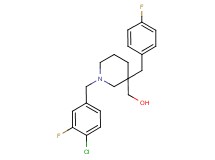 [1-(4-chloro-3-fluorobenzyl)-3-(4-fluorobenzyl)-3-piperidinyl]methanol