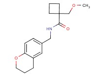 N-(3,4-dihydro-2H-chromen-6-ylmethyl)-1-(methoxymethyl)cyclobutanecarboxamide