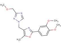 1-{[2-(3,4-dimethoxyphenyl)-5-methyl-1,3-oxazol-4-yl]methyl}-3-(methoxymethyl)-1H-1,2,4-triazole