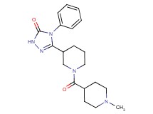 5-{1-[(1-methylpiperidin-4-yl)carbonyl]piperidin-3-yl}-4-phenyl-2,4-dihydro-3H-1,2,4-triazol-3-one