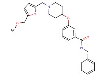 N-benzyl-3-[(1-{[5-(methoxymethyl)-2-furyl]methyl}-4-piperidinyl)oxy]benzamide