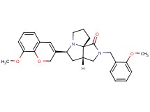 (3aS*,5S*,9aS*)-2-(2-methoxybenzyl)-5-(8-methoxy-2H-chromen-3-yl)hexahydro-7H-pyrrolo[3,4-g]pyrrolizin-1(2H)-one