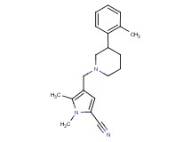 1,5-dimethyl-4-{[3-(2-methylphenyl)-1-piperidinyl]methyl}-1H-pyrrole-2-carbonitrile