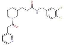 N-(3,4-difluorobenzyl)-3-[1-(3-pyridinylacetyl)-3-piperidinyl]propanamide