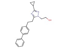 2-[5-(2-biphenyl-4-ylethyl)-3-cyclopropyl-1H-1,2,4-triazol-1-yl]ethanol