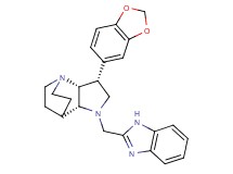 (3R*,3aR*,7aR*)-1-(1H-benzimidazol-2-ylmethyl)-3-(1,3-benzodioxol-5-yl)octahydro-4,7-ethanopyrrolo[3,2-b]pyridine
