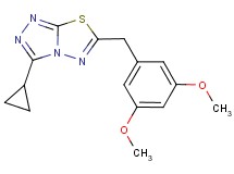3-cyclopropyl-6-(3,5-dimethoxybenzyl)[1,2,4]triazolo[3,4-b][1,3,4]thiadiazole