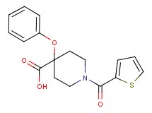 4-phenoxy-1-(2-thienylcarbonyl)piperidine-4-carboxylic acid